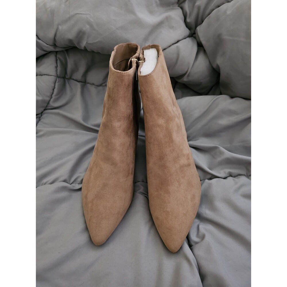 Sam Edelman Circus Women's Heeled Booties Tan Suede 11WW